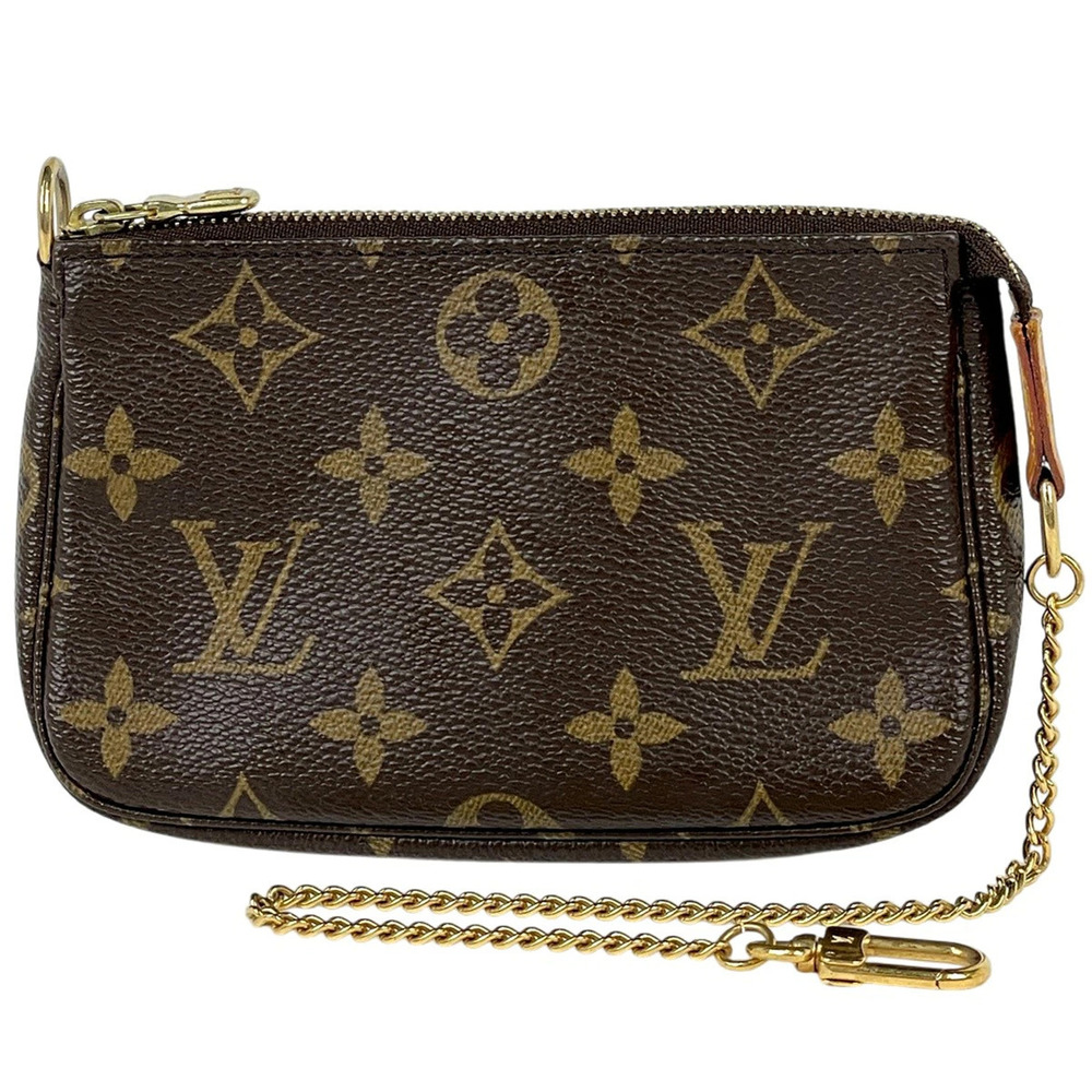Louis Vuitton Pochette Accessoires Accessory Pouch Clutch Monogram Brown